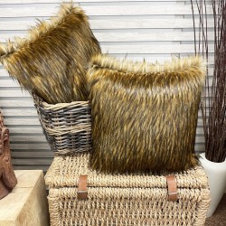 Red Fox Faux Fur Cushion | Fox Fur Cushions and Pillows | Pillow Cover