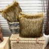Coussin en fausse fourrure de renard roux | Coussins et oreillers en fourrure de renard | Housse de coussin
