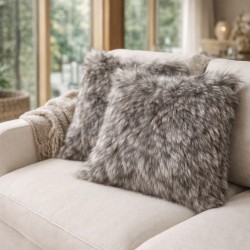 Coyote Fur Cushion Covers | Long-Haired Fur Cushions and Pillows