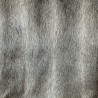 Marmoset Stripe Faux Fur Cushion | Grey Fur Pillow | Striped Fur Cushion