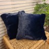 Richmond Navy Faux Fur Cushions | Navy Blue Fur Cushions | Blue Cushion