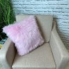 Candyfloss Faux Fur Cushion | Pink Faux Fur Cushions | Pink Fluffy Cushion