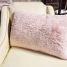 Chelsea Pink Rectangular Fur Cushion | Rectangular Faux Fur Cushions |