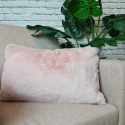 Chelsea Pink Rectangular Fur Cushion | Rectangular Faux Fur Cushions |