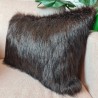 Rectangular Cushion Hazelwood | Brown Rectangular Faux Fur Cushions