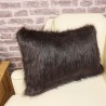Rectangular Cushion Hazelwood | Brown Rectangular Faux Fur Cushions