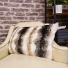 Italian Wolf Rectangular Fur Cushion | Wolf Rectangular Faux Fur Cushion