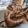 Tamarin Fur Pet Blanket | Brown Faux Fur Dog & Cat Blankets |