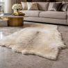 Tapis de luxe en peau de renne aux teintes pâles | Tapis en peau de renne naturelle pâle |