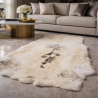 Peau de renne extra large | Tapis en peau de renne | Grand tapis en peau de renne clair