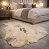 Peau de renne extra large | Tapis en peau de renne | Grand tapis en peau de renne clair