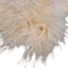 Tapis en pure peau de mouton blanc ivoire | Tapis en peau de mouton islandaise blanche naturelle