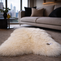 Natural Sheepskin Rug | Pure Wool Rugs | Cream Sheepskin Wool Rug