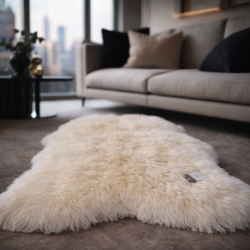 Natural Sheepskin Rug | Pure Wool Rugs | Cream Sheepskin Wool Rug