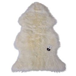 Tapis en peau de mouton naturelle | Tapis en pure laine | Tapis en peau de mouton couleur crème