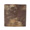 Medium Sized Cowhide Footstool | Brown Leather Hide Square Foot Stool