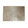Großer beige/cremefarbener gestromter Kuhfell-Fußhocker | Echter Kuhfell-Ottoman