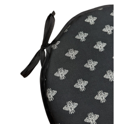 Coussins de siège ronds Silver Bee pour chaises de bistro | Coussins de chaise circulaires Silver Bee