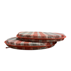 Highland Check Herbst Runde Bistro Sitzkissen | Tartan Runde Stuhlkissen