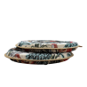 Round Bistro Natural Rainforest Tapestry Seat Pads | Round Chair Pads