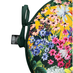 Velvet Midsummer Round Bistro Seat Pads | Circular Velvet Chair Pads