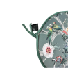 Velvet Chinoiserie Round Bistro Seat Pads | Round Velvet Chair Pads