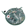 Coussins de siège ronds en velours style chinoiserie pour bistro | Coussins de chaise ronds en velours