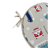 Classic Camper Round Bistro Seat Pads | Modern Circular Chair Pads