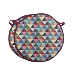 Round Bistro Big Holland Tapestry Chair Pads | Round Bistro Seat Pads