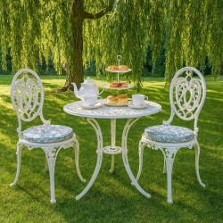 Runder Bistro Willow Bough Azure Sitzpolster | William Morris Sitzpolster |