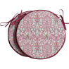 Coussins de siège ronds bistro à motif tête de serpent rouge | Coussins de siège bistro à motifs