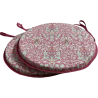Coussins de siège ronds bistro à motif tête de serpent rouge | Coussins de siège bistro à motifs