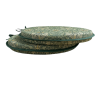 Round Bistro Snakeshead Forest Seat Pads | Patterned Bistro Seat Pads