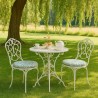 Runder Bistro-Sitzpolster Willow Bough Seaspray | Rundes gemustertes Sitzpolster