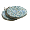 Runder Bistro-Sitzpolster Willow Bough Seaspray | Rundes gemustertes Sitzpolster