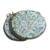 Runder Bistro-Sitzpolster Willow Bough Seaspray | Rundes gemustertes Sitzpolster