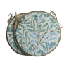 Runder Bistro-Sitzpolster Willow Bough Seaspray | Rundes gemustertes Sitzpolster