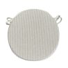 Coussins de siège ronds à rayures blanches pour chaises de bistro | Coussins de chaise ronds à rayures pour chaises de bistro |