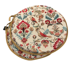 Round Bistro William Original Tapestry Seat Pads | Round Seat Pads |