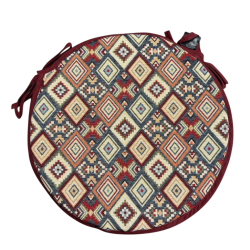 Round Bistro Aztec Tapestry Seat Pads | Round Bistro Bohemian Seat Pads