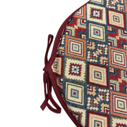 Round Bistro Aztec Tapestry Seat Pads | Round Bistro Bohemian Seat Pads