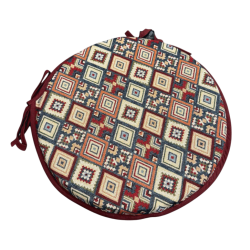 Round Bistro Aztec Tapestry Seat Pads | Round Bistro Bohemian Seat Pads
