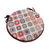 Round Bistro Crochet Tapestry Seat Pads | Round Crochet Chair Pads |