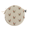 Petits coussins ronds pour sièges de bistrot à motif faisan | Coussins ronds pour chaises à motif faisan |