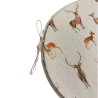 Stags & Deer Runde Bistro-Sitzkissen | Runde Stuhlkissen mit Hirschdesign
