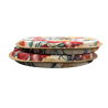 Round Bistro Natural Fruits Tapestry Seat Pads | Round Fruit Chair Pads