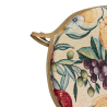 Round Bistro Natural Fruits Tapestry Seat Pads | Round Fruit Chair Pads
