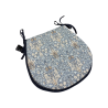 D Shaped Seat Pad Snakeshead Denim | William Morris D Shaped Seat Pads