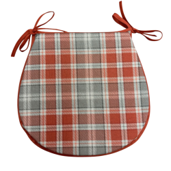 Highland Check Autumn D Shaped Seat Pads| Tartan D Shaped Seat Pads