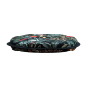 Coussins de siège en forme de D motif tapisserie forêt tropicale noire | Coussins de siège classiques en forme de D